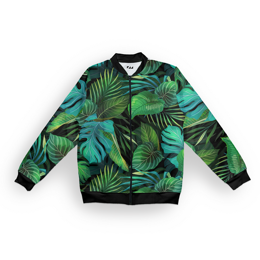 Tropical Leaves  - Bomber Jacket - The Merchendize Store
